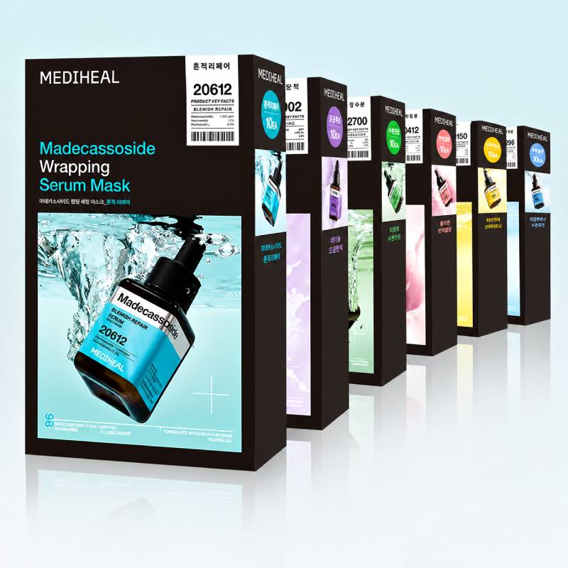 MEDIHEAL Madecassoside Wrapping Serum Mask 25ml x 10