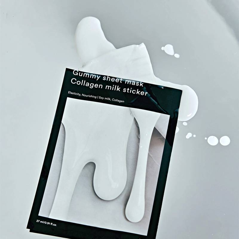 Abib Gummy Sheet Mask Collagen Milk Sticker 27ml x 10