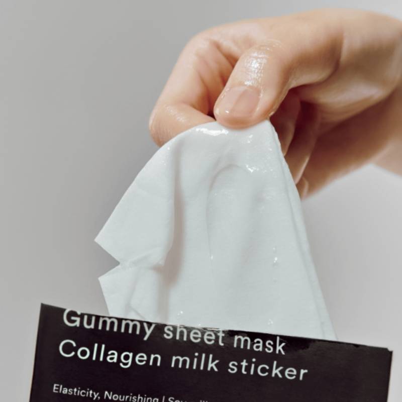Abib Gummy Sheet Mask Collagen Milk Sticker 27ml x 10