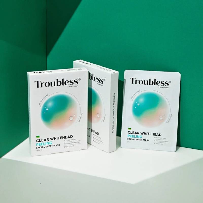 Troubless Clear Whitehead Peeling Facial Sheet Mask 25ml x 5