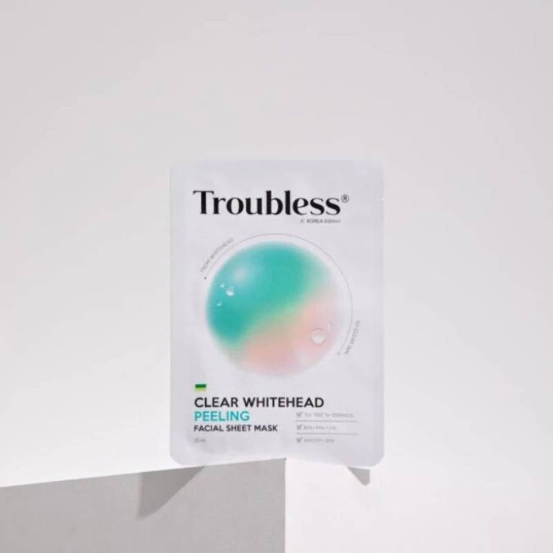 Troubless Clear Whitehead Peeling Facial Sheet Mask 25ml x 5