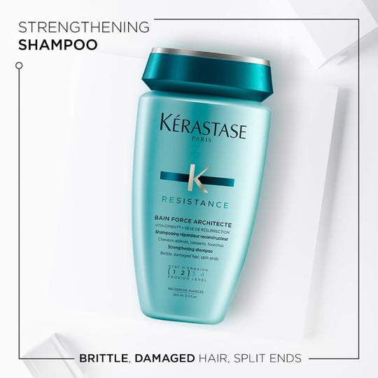 KERASTASE Dầu Gội Phục Hồi Tóc Hư Tổn Resistance Bain Force Architecte Shampoo 250ml
