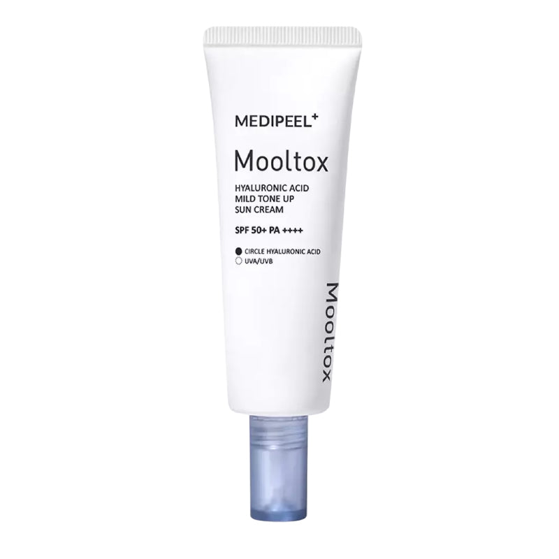 MEDIPEEL Kem Chống Nắng Nâng Tone Hyaluronic Acid Mooltox Mild Tone Up Sun Cream SPF 50+ PA++++ 50 ml
