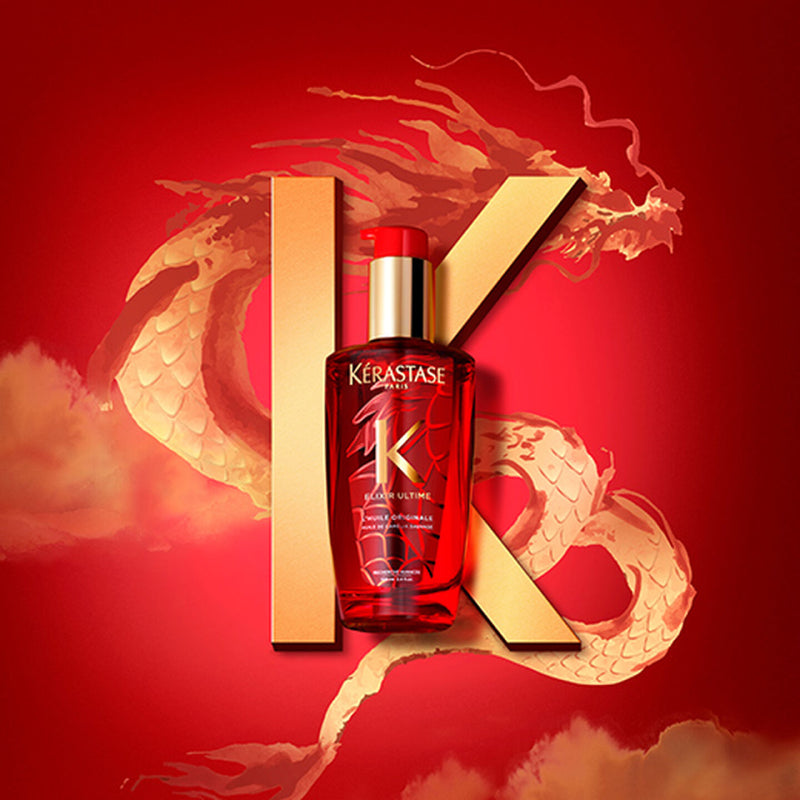 KERASTASE Dầu Dưỡng Tóc Elixir Ultime Dragon Rouge Limited Edition Hair Oil 100ml