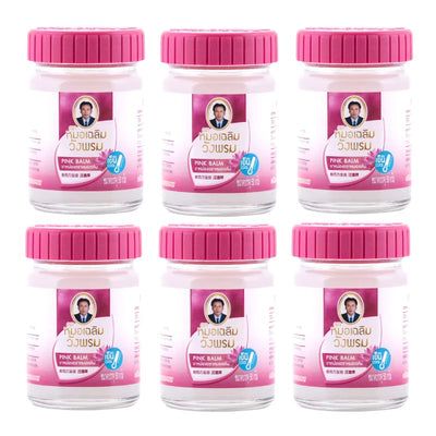 Wang Prom Baume rose de massage thaïlandais aux herbes (Soulagement des vertiges) 50 g