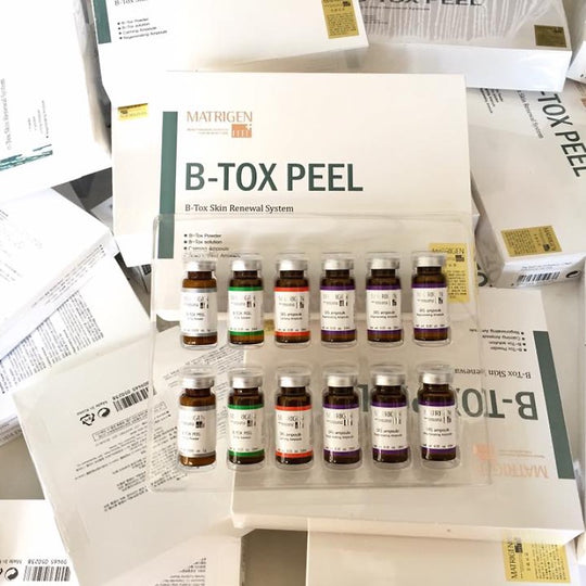 CONJUNTO COMPLETO Matrigen B-Tox Sistema de Renovamento da Pele 12 Frascos