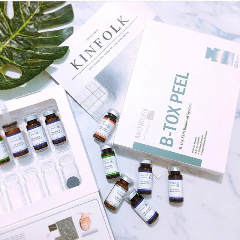 CONJUNTO COMPLETO Matrigen B-Tox Sistema de Renovamento da Pele 12 Frascos