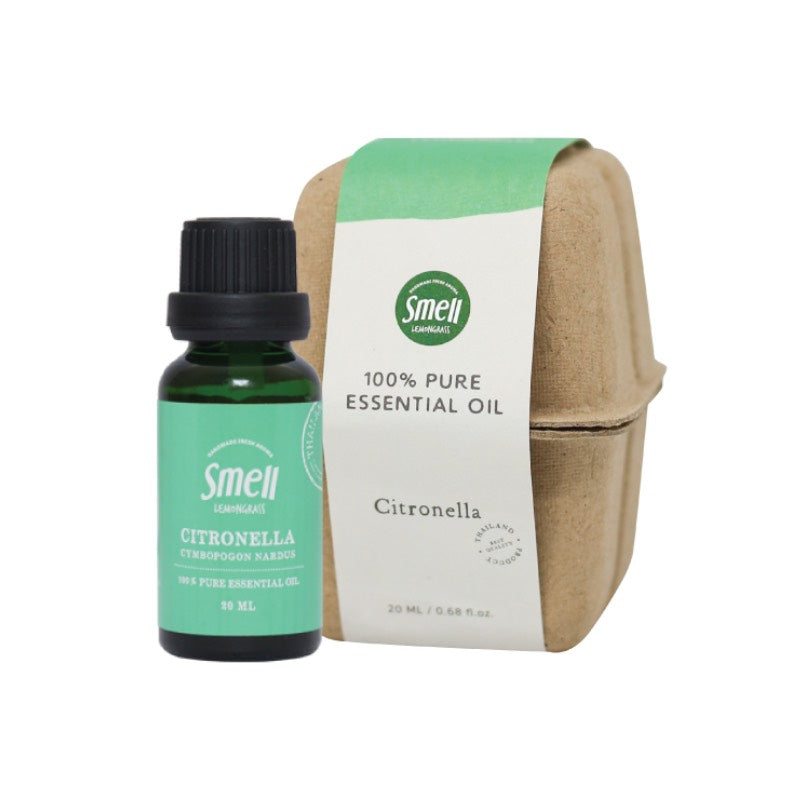 Smell Lemongrass हैंडमेड अरोमा ऑर्गेनिक एसेंशियल ऑयल (सिट्रोनेला) 20 मि.ली / 50 मि.ली