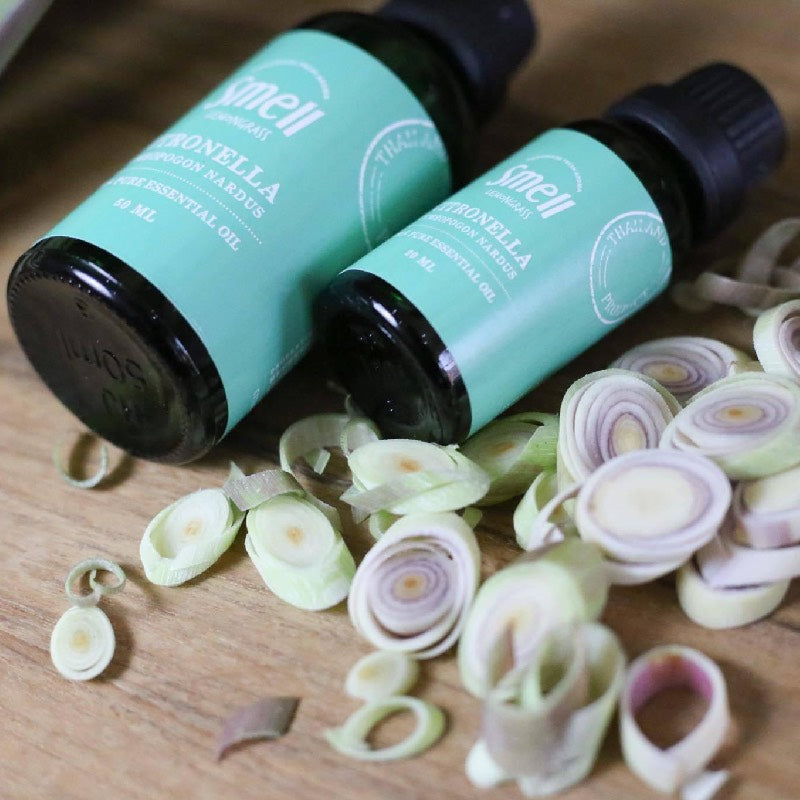 Smell Lemongrass हैंडमेड अरोमा ऑर्गेनिक एसेंशियल ऑयल (सिट्रोनेला) 20 मि.ली / 50 मि.ली