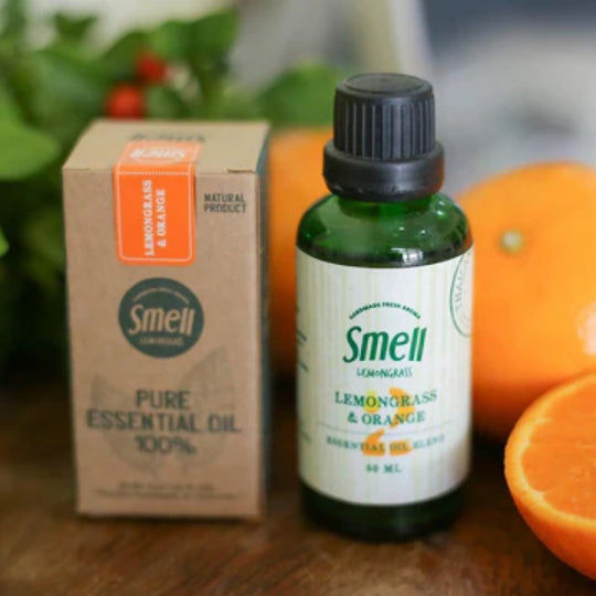 Smell Lemongrass Handmade Aroma Óleo Essencial Orgânico (Capim-Limão e Laranja) 20ml / 50ml