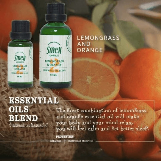 Smell Lemongrass Handmade Aroma Óleo Essencial Orgânico (Capim-Limão e Laranja) 20ml / 50ml