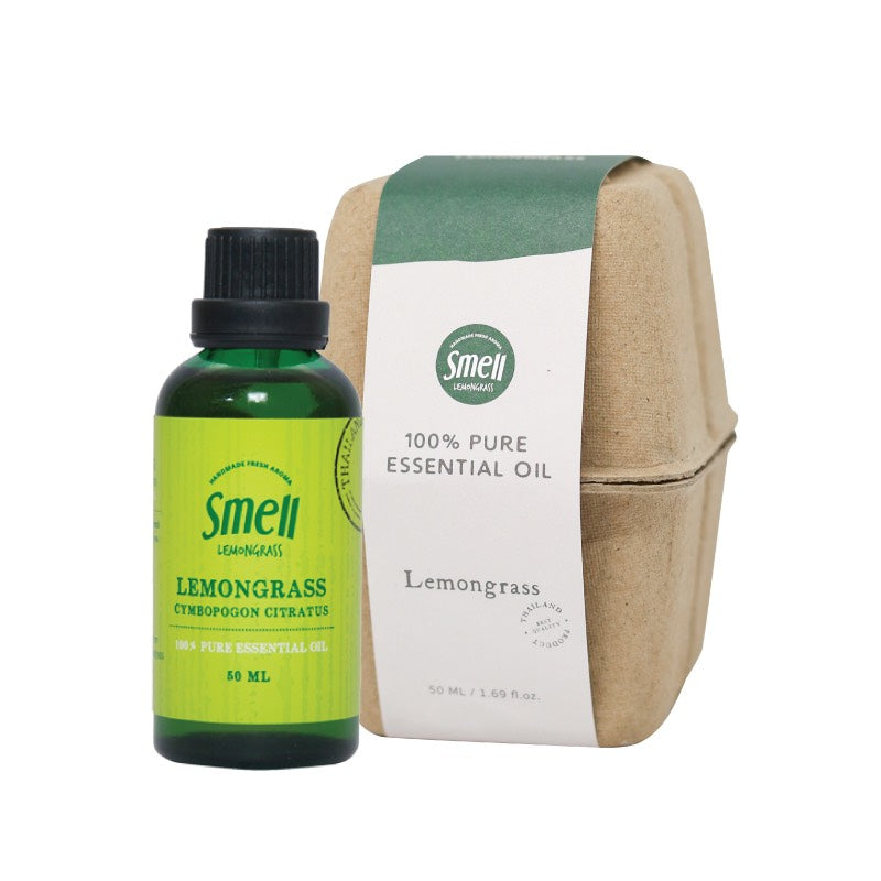Smell Lemongrass हैंडमेड अरोमा ऑर्गेनिक एसेंशियल ऑयल (लेमनग्रास) 20 मि.ली./50 मि.ली