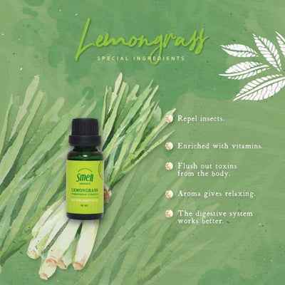 Smell Lemongrass 天然有机手工 舒缓压力 香薰精油 (柠檬香茅味)  20ml / 50ml