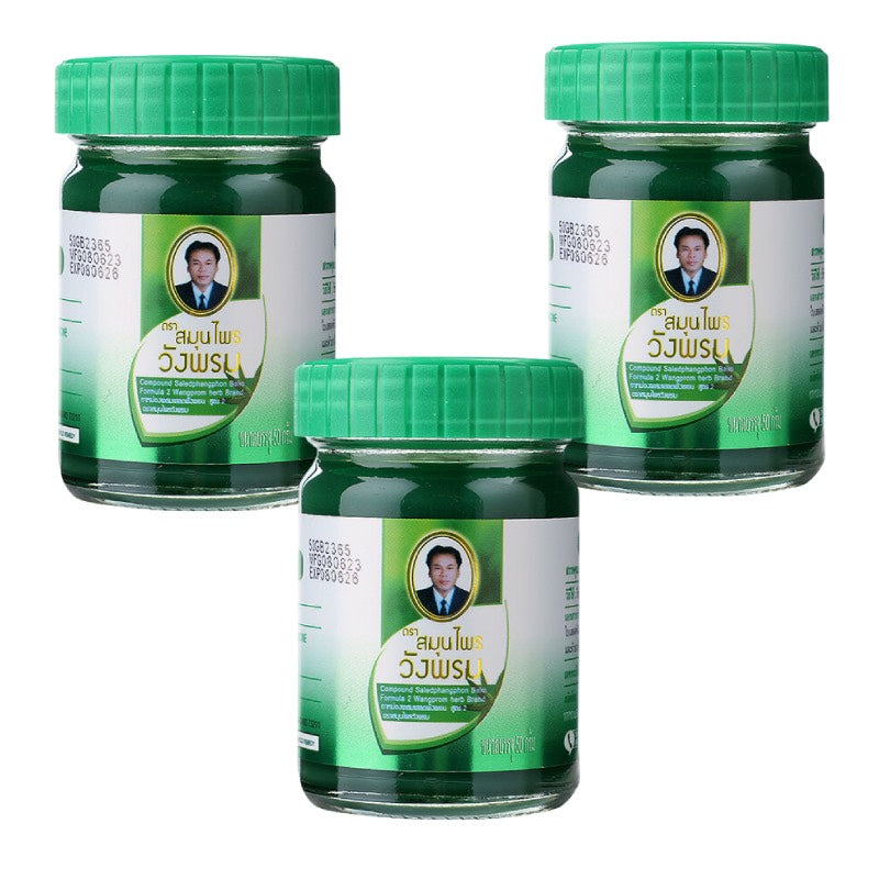 WANG PROM 泰国 摹差宁汪逢 天然草本按摩绿油膏 (缓解蚊虫瘙痒) 50g
