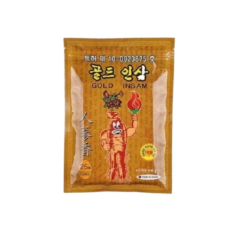 Gold Insam ضمادة الجينسنغ الصحية للاسترخاء (لتخفيف الآلام) 25 قطعة / الحزمة