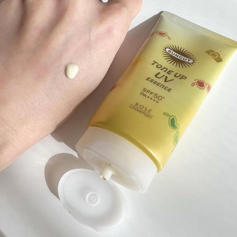 KOSE Suncut Tone Up UV Essenz Zitrone Yellow SPF50+ PA++++ 80 g