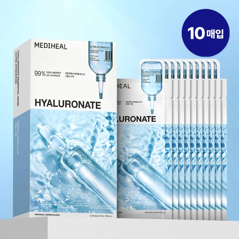 MEDIHEAL ヒアルロン酸 エッセンシャル マスクシート ウルトラハイドレーション 24ml x 10枚