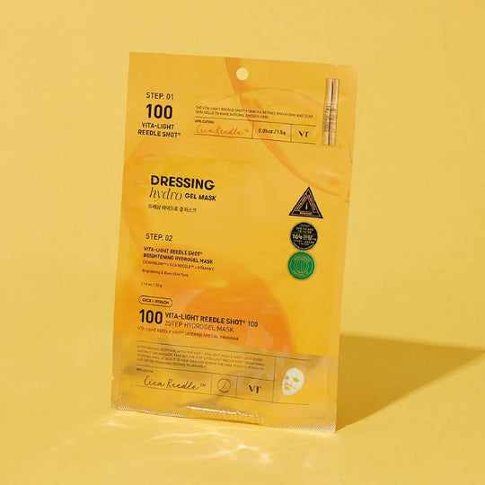 VT Cosmetics Vita-Light Reedle Shot 100 2 Step Hydrogel Mask 34.5g x 4pcs