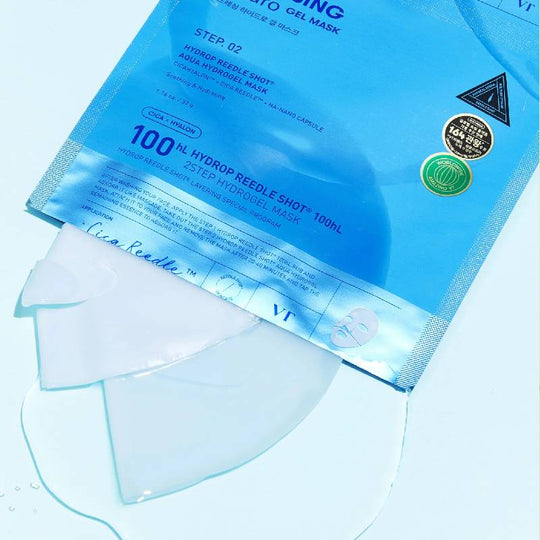 VT Cosmetics Hydrop Reedle Shot 100 2 Step Hydrogel Mask 34.5g x 4pcs