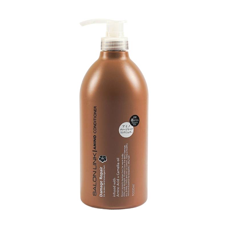 KUMANO COSME Salon Link Condicionador Reparador de Danos com Aminoácidos e Camélia 1000 ml
