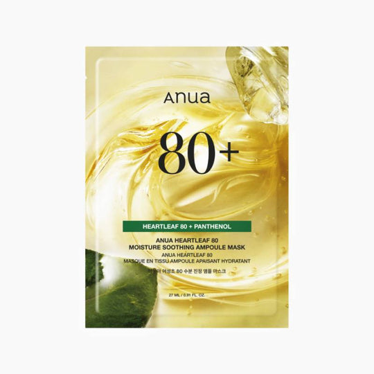 Anua Heartleaf 80 Moisture Soothing Ampoule Mask 27ml x 10pcs