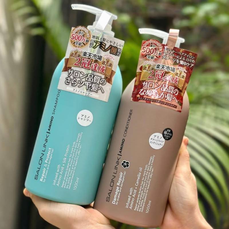 KUMANO COSME Salon Link Condicionador Reparador de Danos com Aminoácidos e Camélia 1000 ml