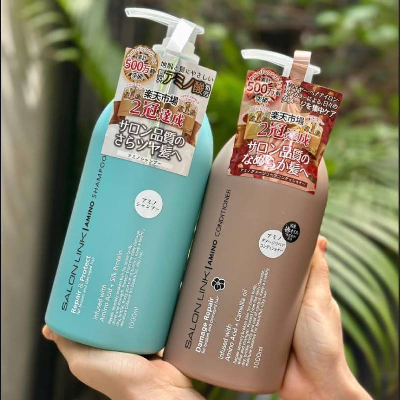 KUMANO COSME Salon Link Champô Reparação e Proteção com Aminoácidos 1000 ml