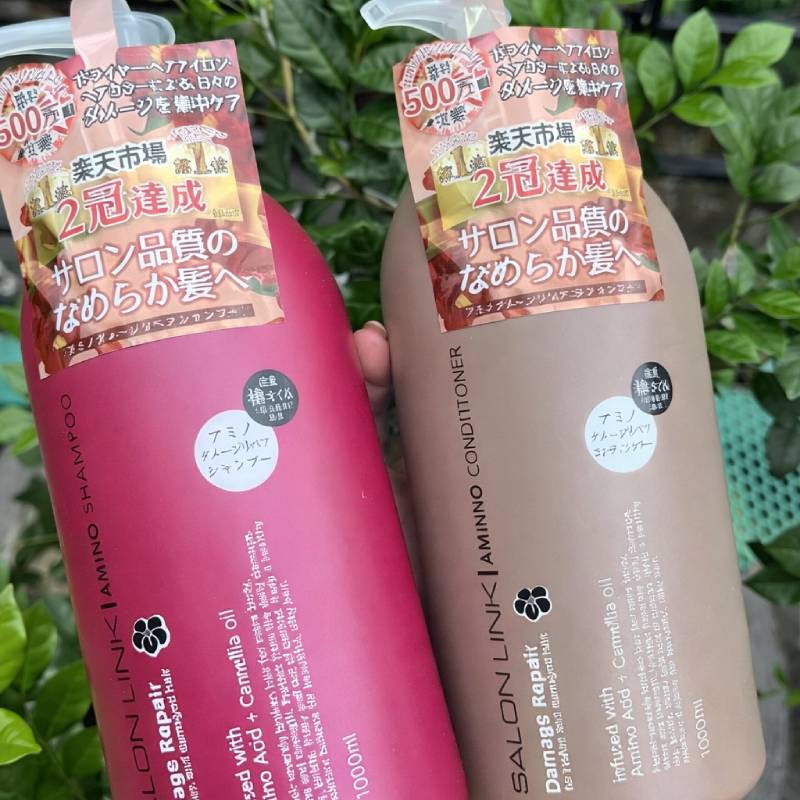 KUMANO COSME Salon Link Condicionador Reparador de Danos com Aminoácidos e Camélia 1000 ml