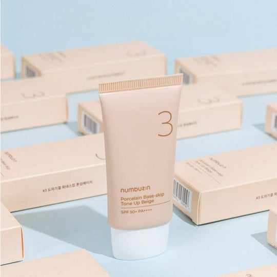numbuzin No.3 Porcelain Base-skip Tone Up Beige SPF50+ PA++++ 50ml