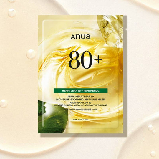 Anua Heartleaf 80 Moisture Soothing Ampoule Mask 27ml x 10pcs