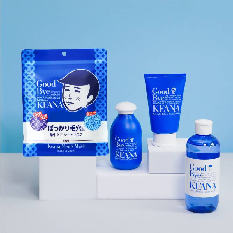 ISHIZAWA LABS Keana Nadeshiko Baking Soda Face Foam Wash For Men 100g