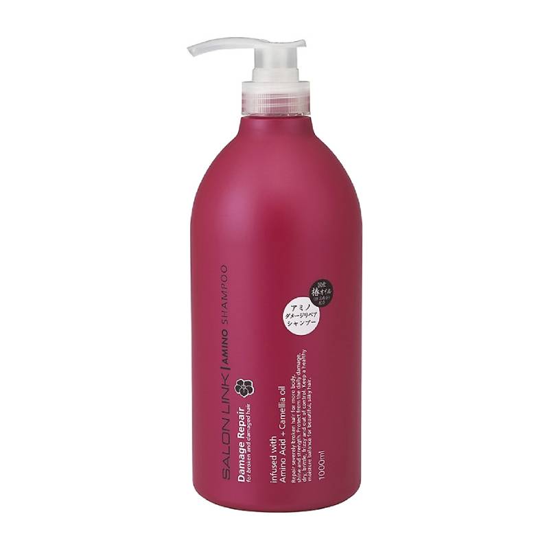 KUMANO COSME Salon Link Champô Reparador de Danos com Aminoácidos e Camélia 1000 ml