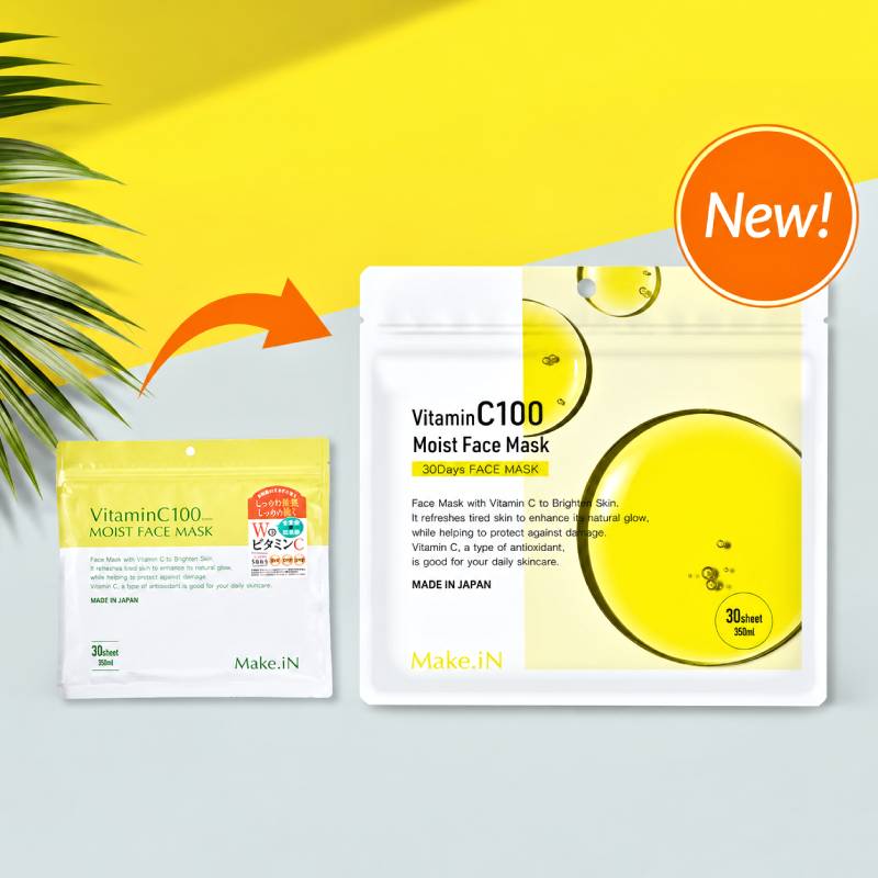 Make.iN Vitamin C100 Moist Face Mask 350ml/30pcs