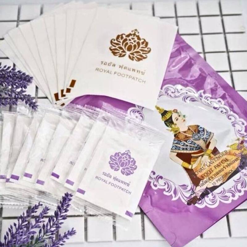 GOLD PRINCESS Royal Lavender Detoxification Foot Patch 10pcs
