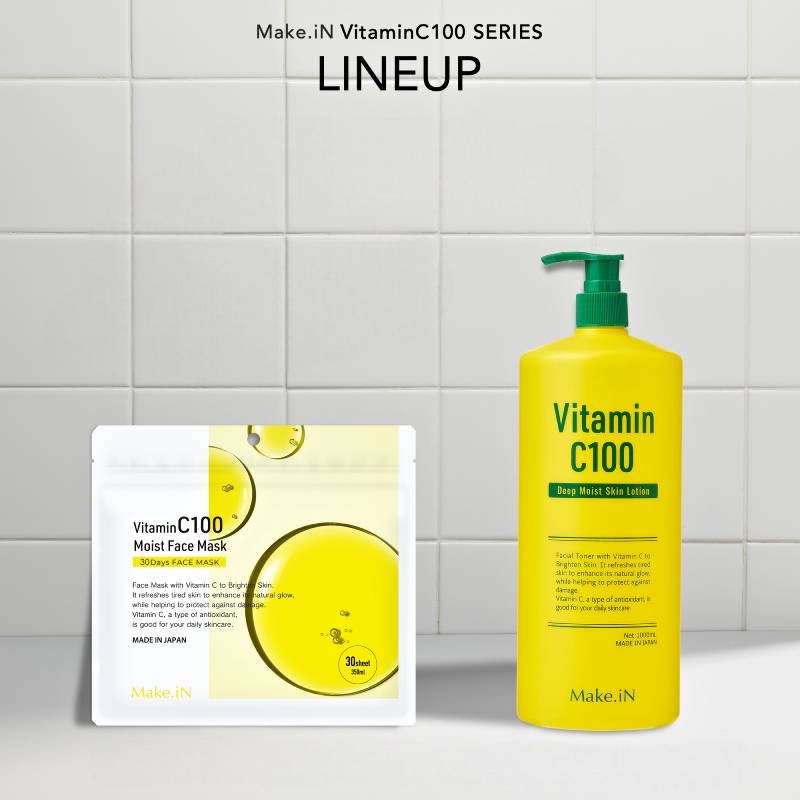 Make.iN Vitamin C100 Moist Face Mask 350ml/30pcs
