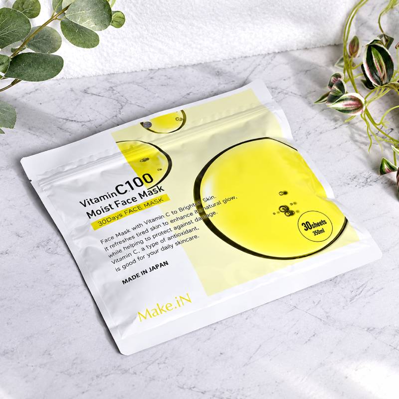 Make.iN Vitamin C100 Moist Face Mask 350ml/30pcs