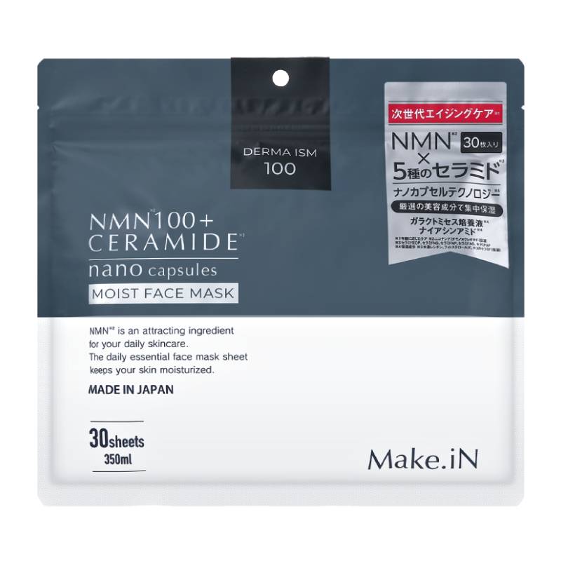 Make.iN NMN100+ CERAMIDE Nano Capsule Moist Face Mask 350ml/30pcs