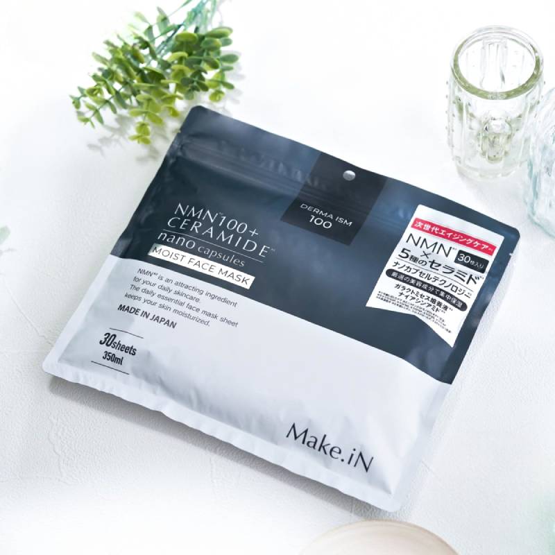 Make.iN NMN100+ CERAMIDE Nano Capsule Moist Face Mask 350ml/30pcs