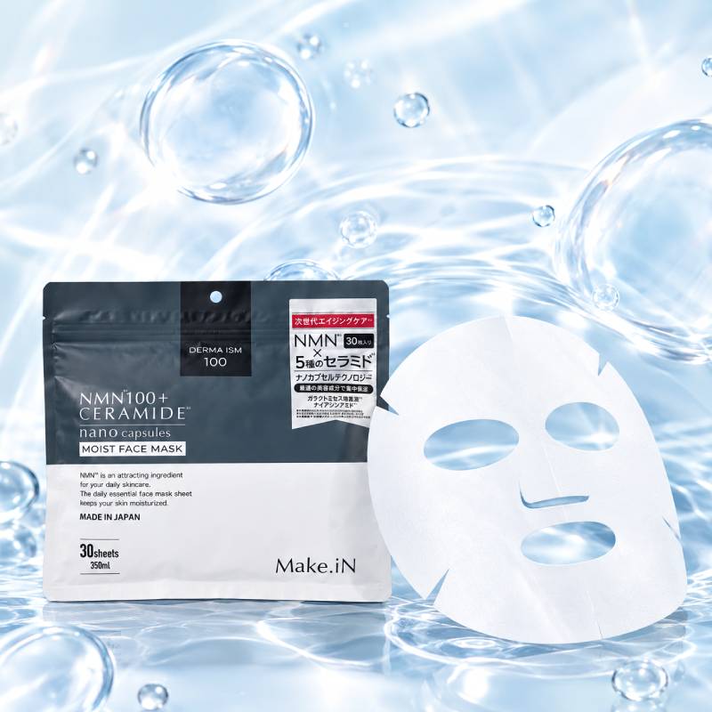 Make.iN NMN100+ CERAMIDE Nano Capsule Moist Face Mask 350ml/30pcs