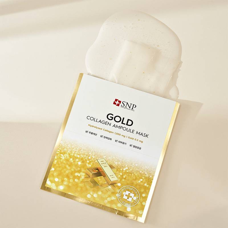 SNP Gold Collagen Ampoule Mask 25ml x 10pcs