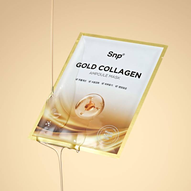 SNP Gold Collagen Ampoule Mask 25ml x 10pcs