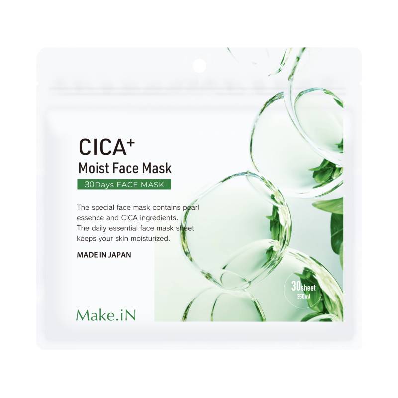 Make.iN มาส์กหน้า CICA+ Moist Face Mask 350 มล./30 ชิ้น