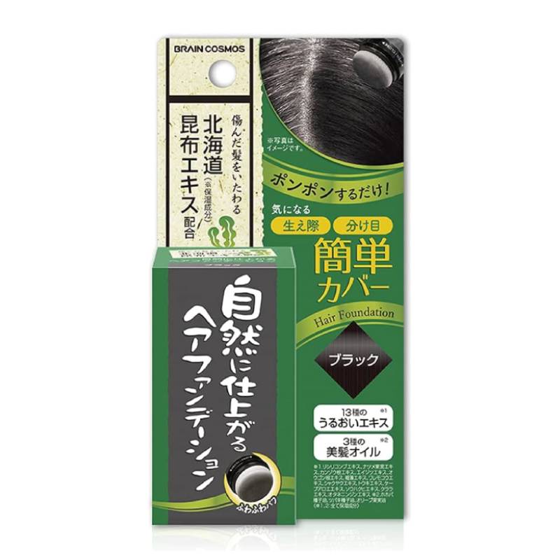 BRAIN COSMOS Rishiri Hair Foundation (Black) 5g