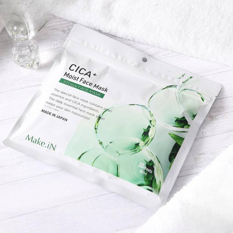 Make.iN มาส์กหน้า CICA+ Moist Face Mask 350 มล./30 ชิ้น