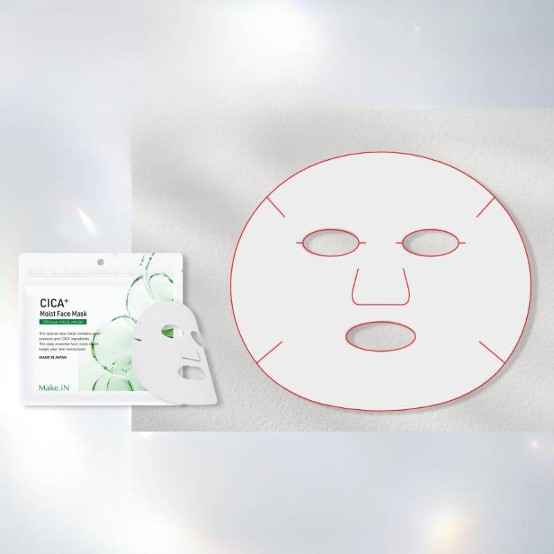 Make.iN มาส์กหน้า CICA+ Moist Face Mask 350 มล./30 ชิ้น