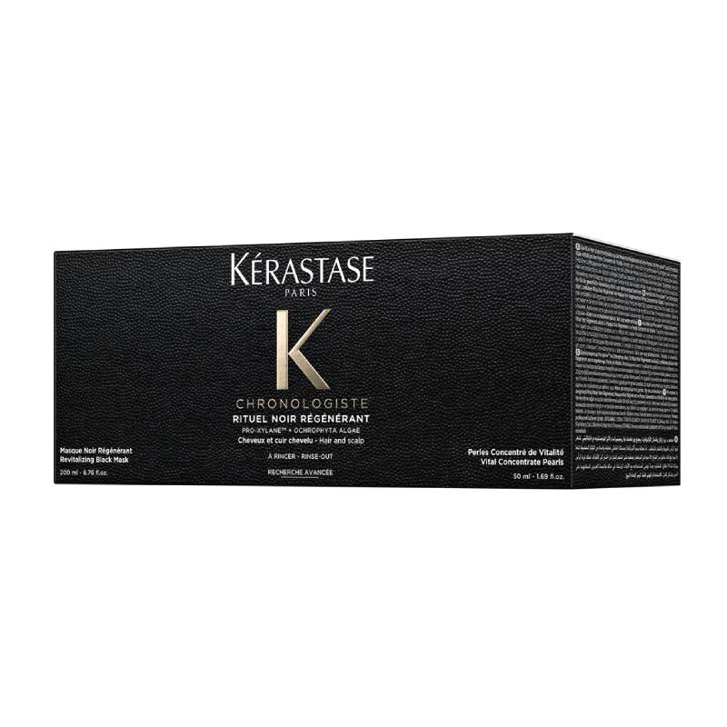 KERASTASE Chronologiste Rituel Noir Régénérant Set (Revitalizing Black Mask 200ml + Vital Concentrate Pearls 50ml)