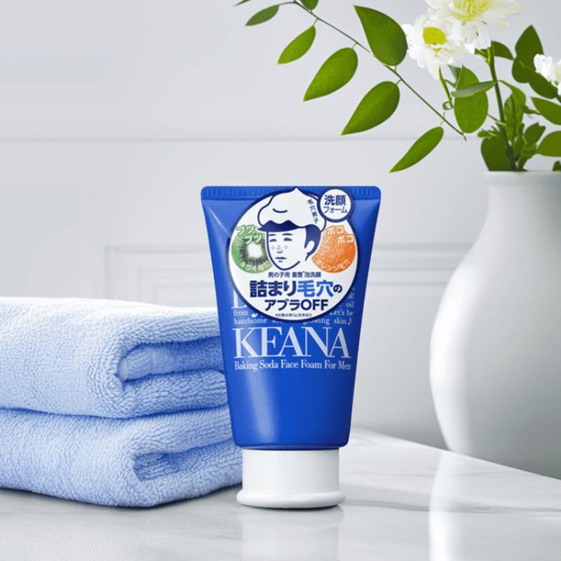 ISHIZAWA LABS Keana Nadeshiko Baking Soda Face Foam Wash For Men 100g