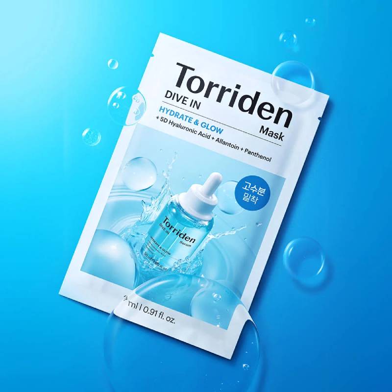 Torriden Dive-in Low Molecular Hyaluronic Acid Mask (New Version) 27ml x 10pcs