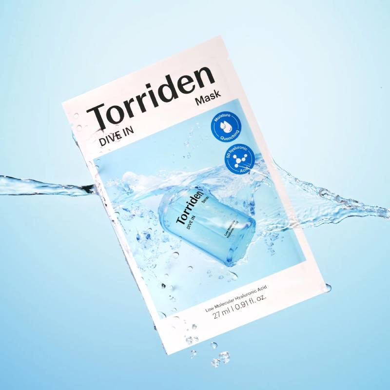 Torriden Dive-in Low Molecular Hyaluronic Acid Mask (New Version) 27ml x 10pcs