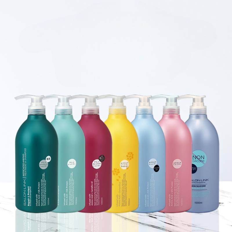 KUMANO COSME Salon Link Champô Reparador de Danos com Aminoácidos e Camélia 1000 ml
